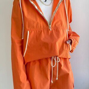 DONNI. Nylon Cargo Shorts Papaya NWT